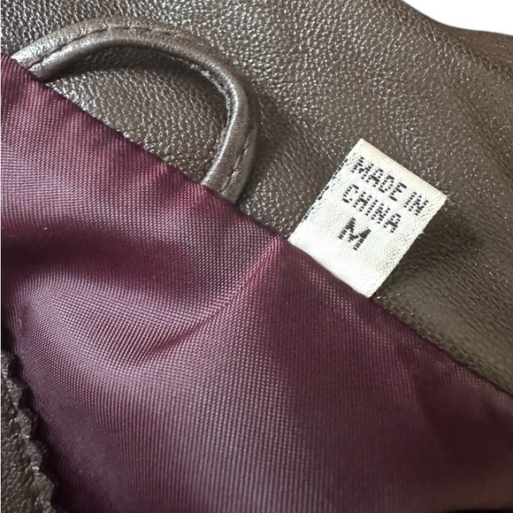 Preston & York Brown Leather Women’s Jacket Blazer Lamb Skin M in EUC - Picture 7 of 16